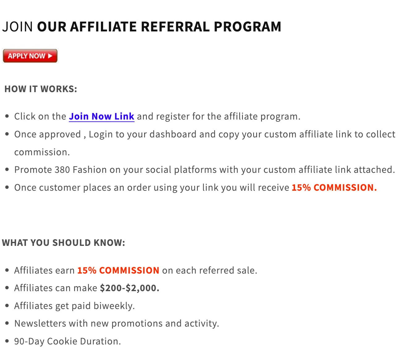 380 AFFILIATE TEAM!