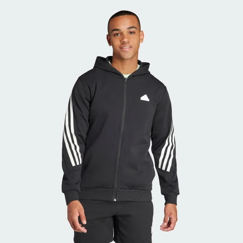 ADIDAS MENS FUTURE ICONS 3-STRIPE BLACK JACKET