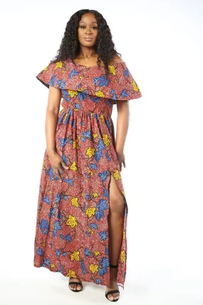 AKANI African Print Women's Dress (Maxi)