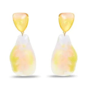 APRICOT OMBRE JUMBO WILMA DROP EARRINGS