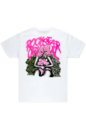 Badbich White Graphic T-Shirt