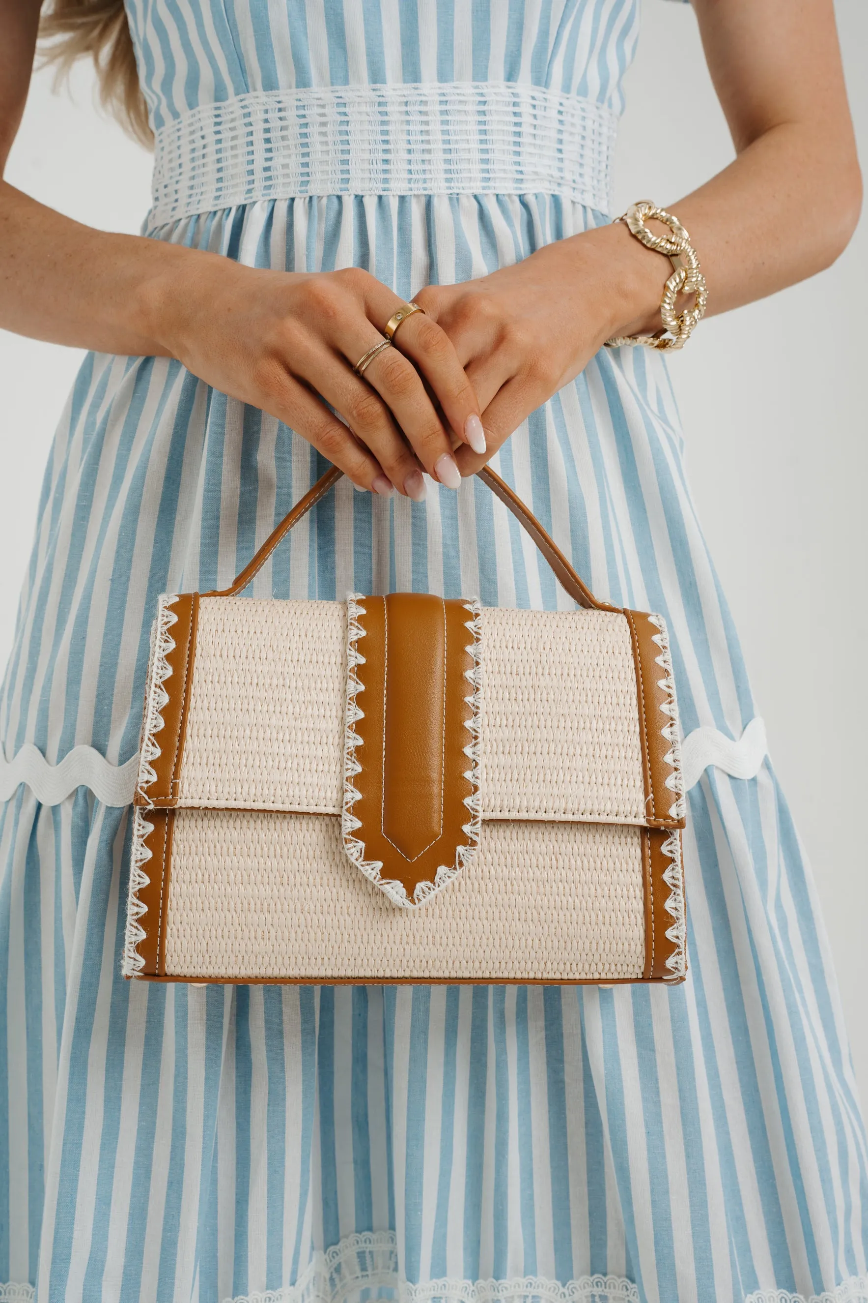 Beth Crossbody Satchel In Camel Mix