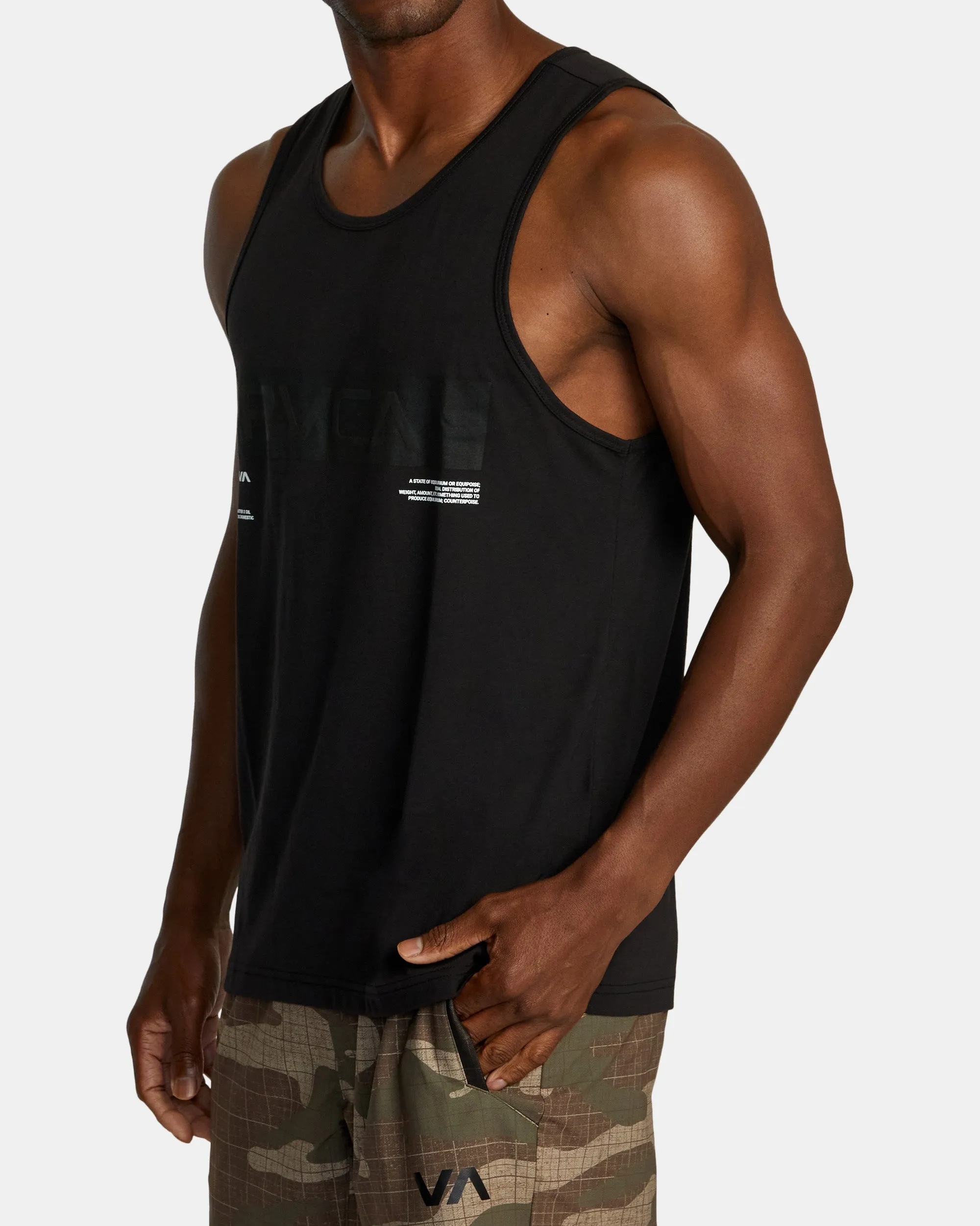 Big RVCA Sport Tech Tank Top - Black