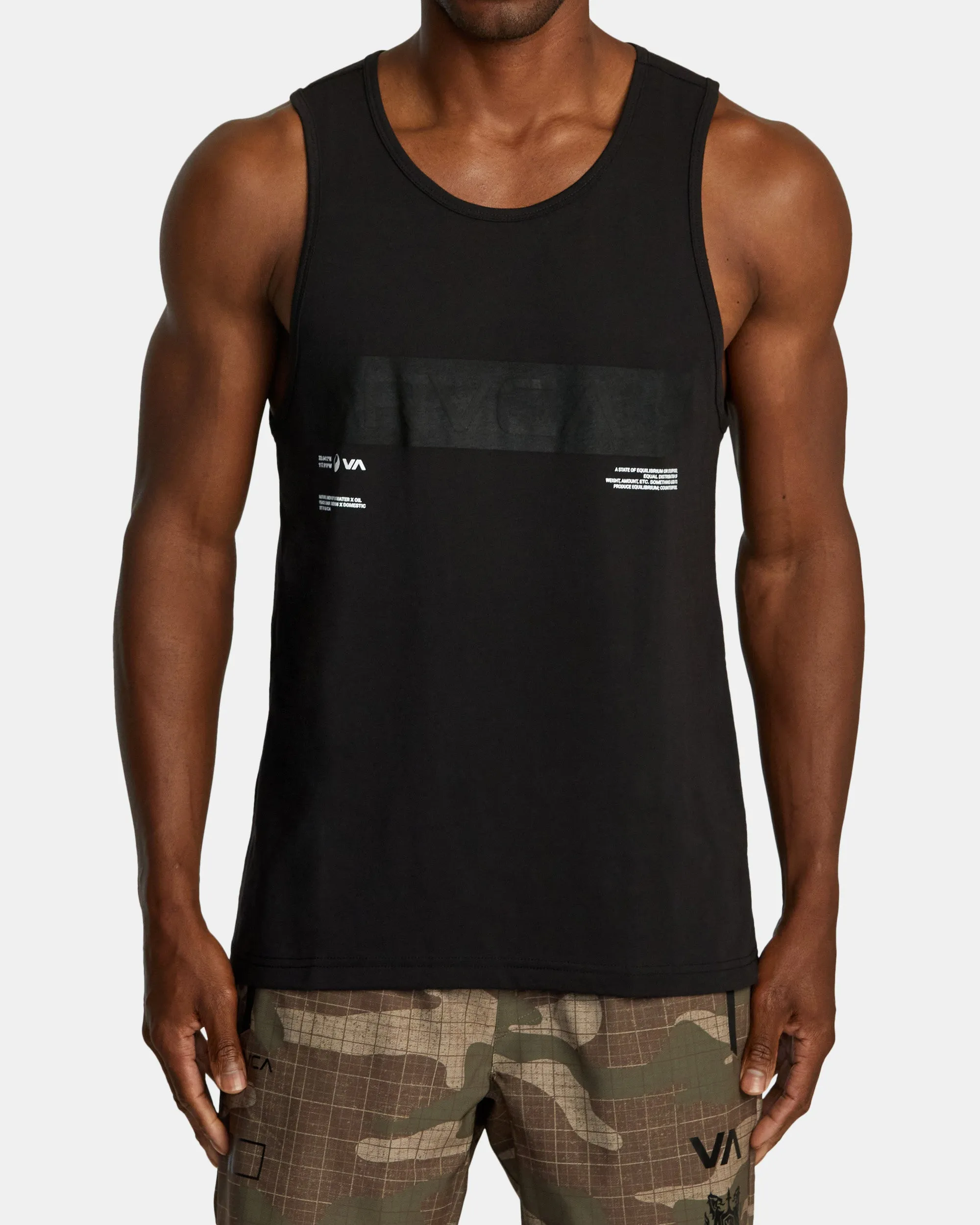 Big RVCA Sport Tech Tank Top - Black