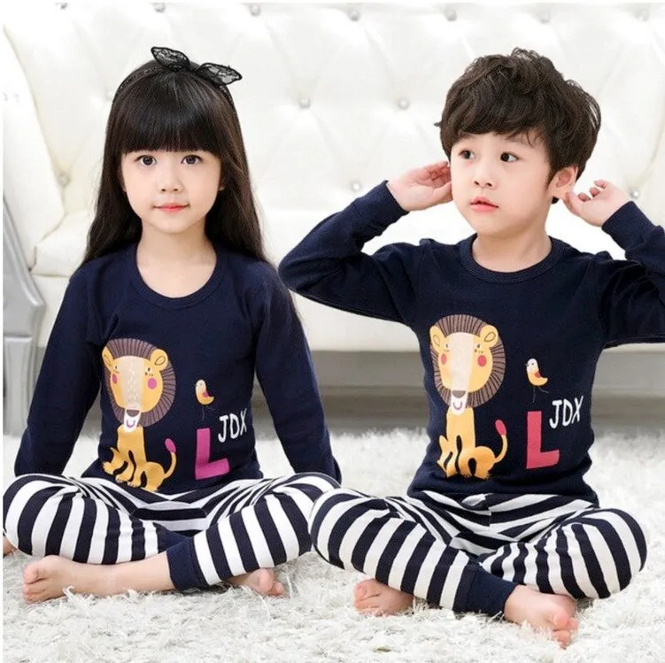 Boys And Girl Cartoon Pajama 2 Pcs Set