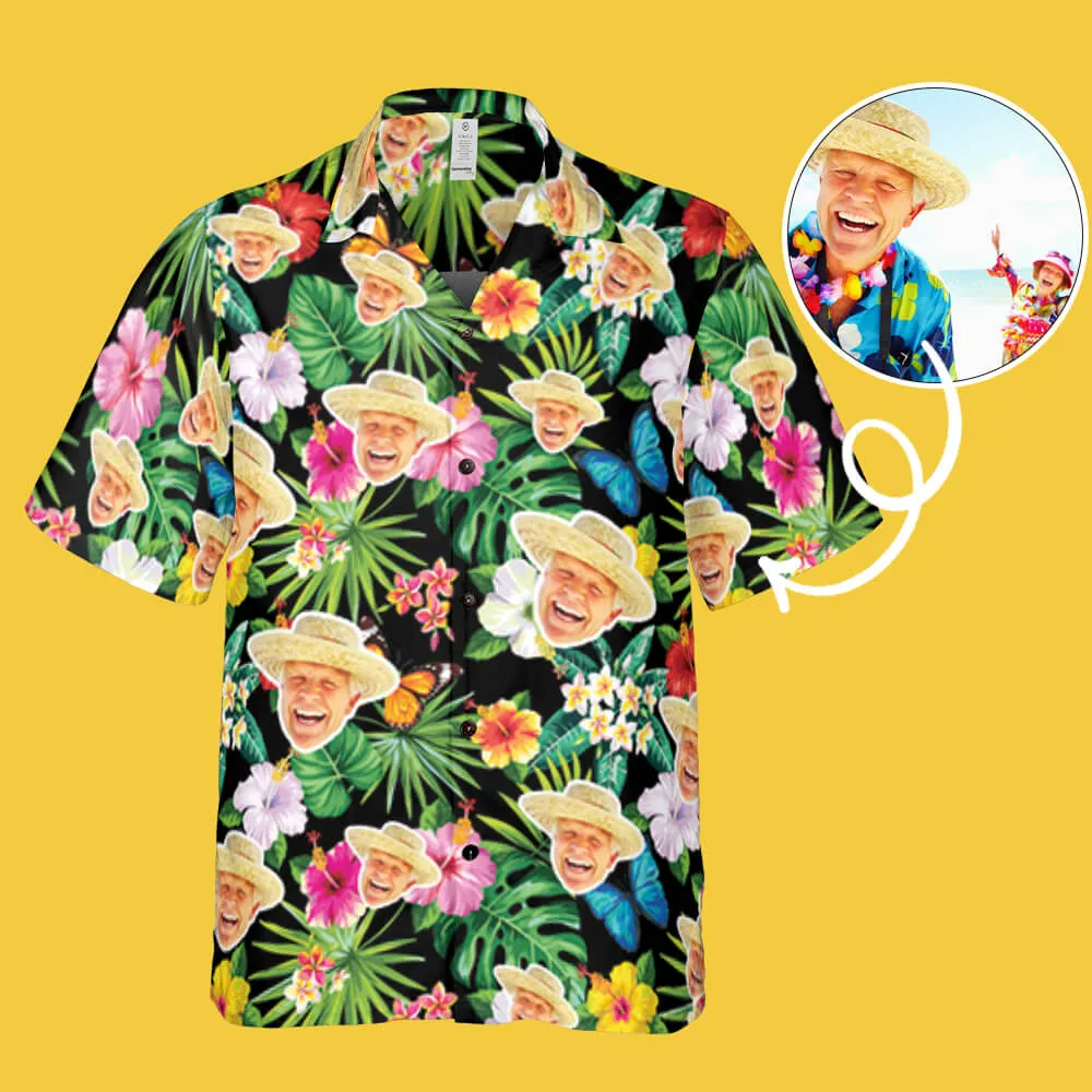 Custom Faces Regular Fit Hawaiian Shirt