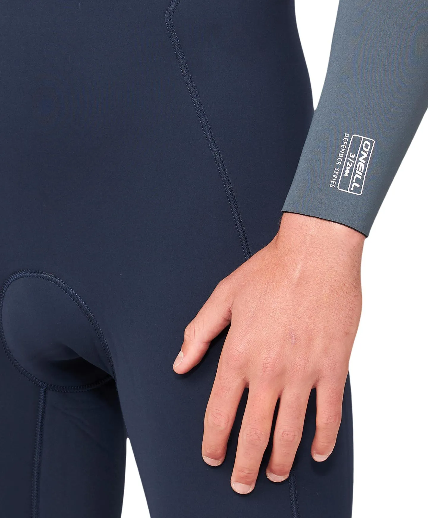 Defender 3/2mm Steamer Chest Zip Wetsuit - Navy