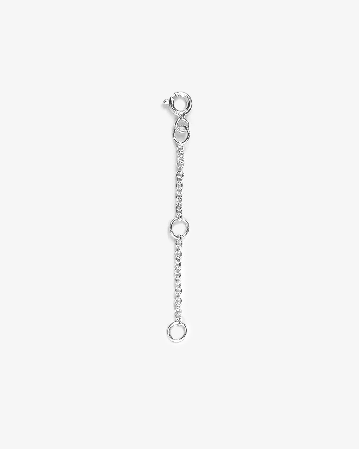 Extra chain drop necklace silver