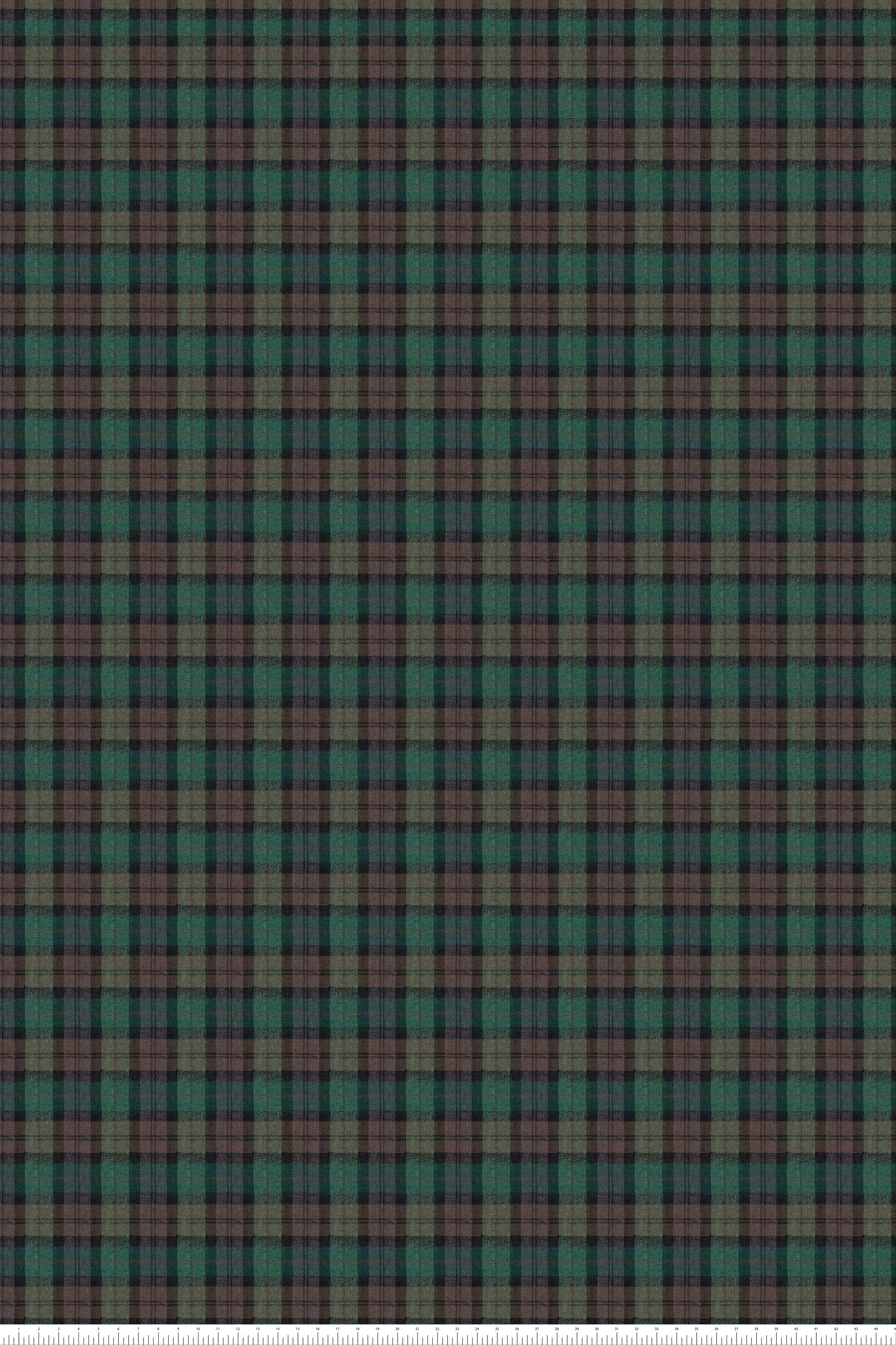 Fabric by the Yard, Plaid, Brownwatch, Pinewoods, 108