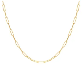 Gene Paperclip Chain Necklace