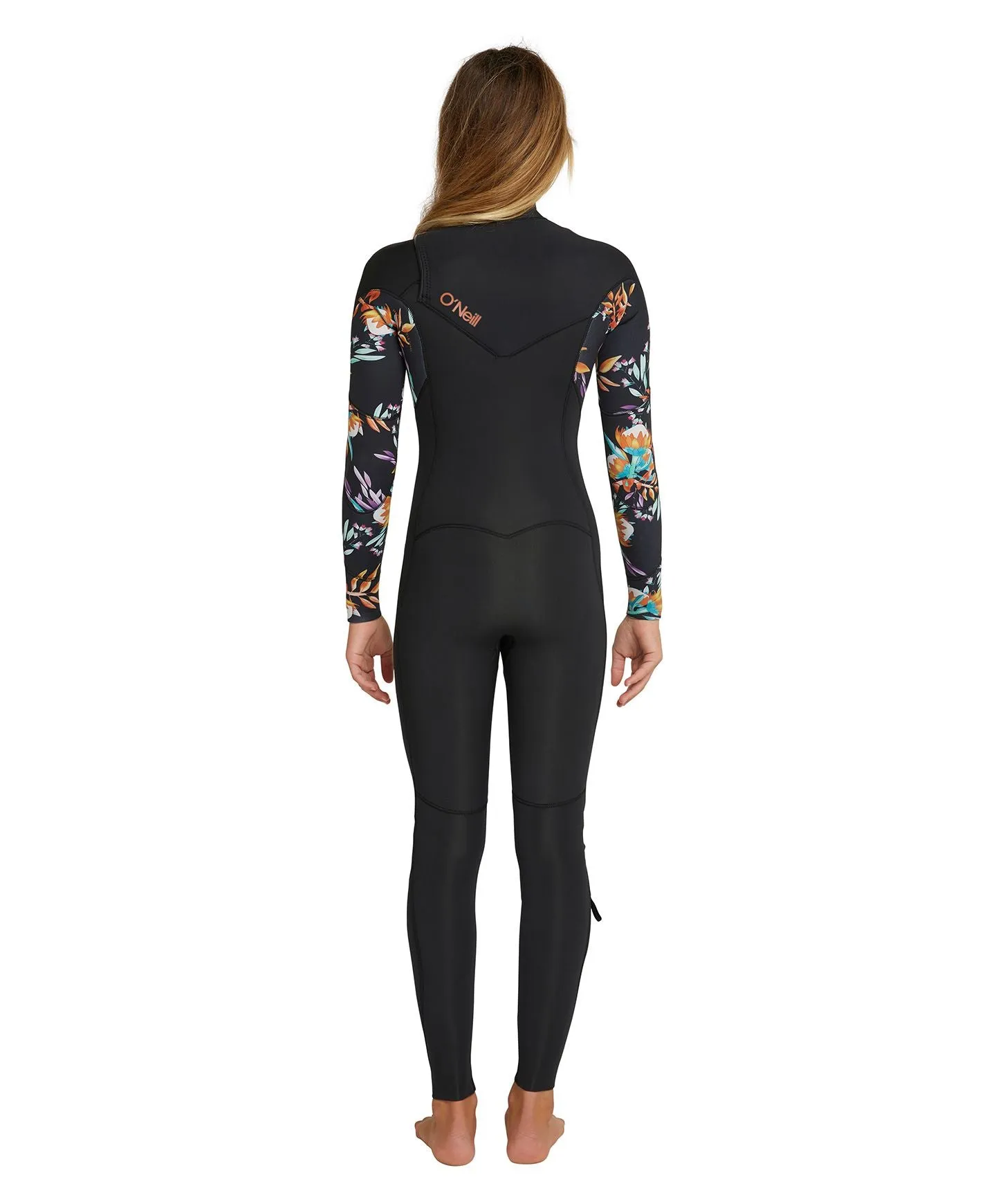 Girl's Bahia 3/2mm Steamer Chest Zip Wetsuit - Australiana