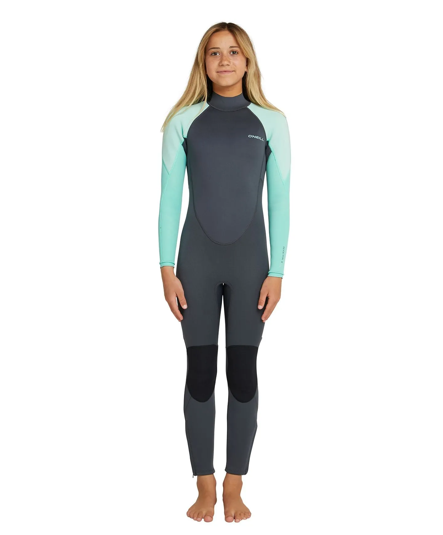 Girl's Reactor 3/2mm Steamer Back Zip Wetsuit - Gunmetal