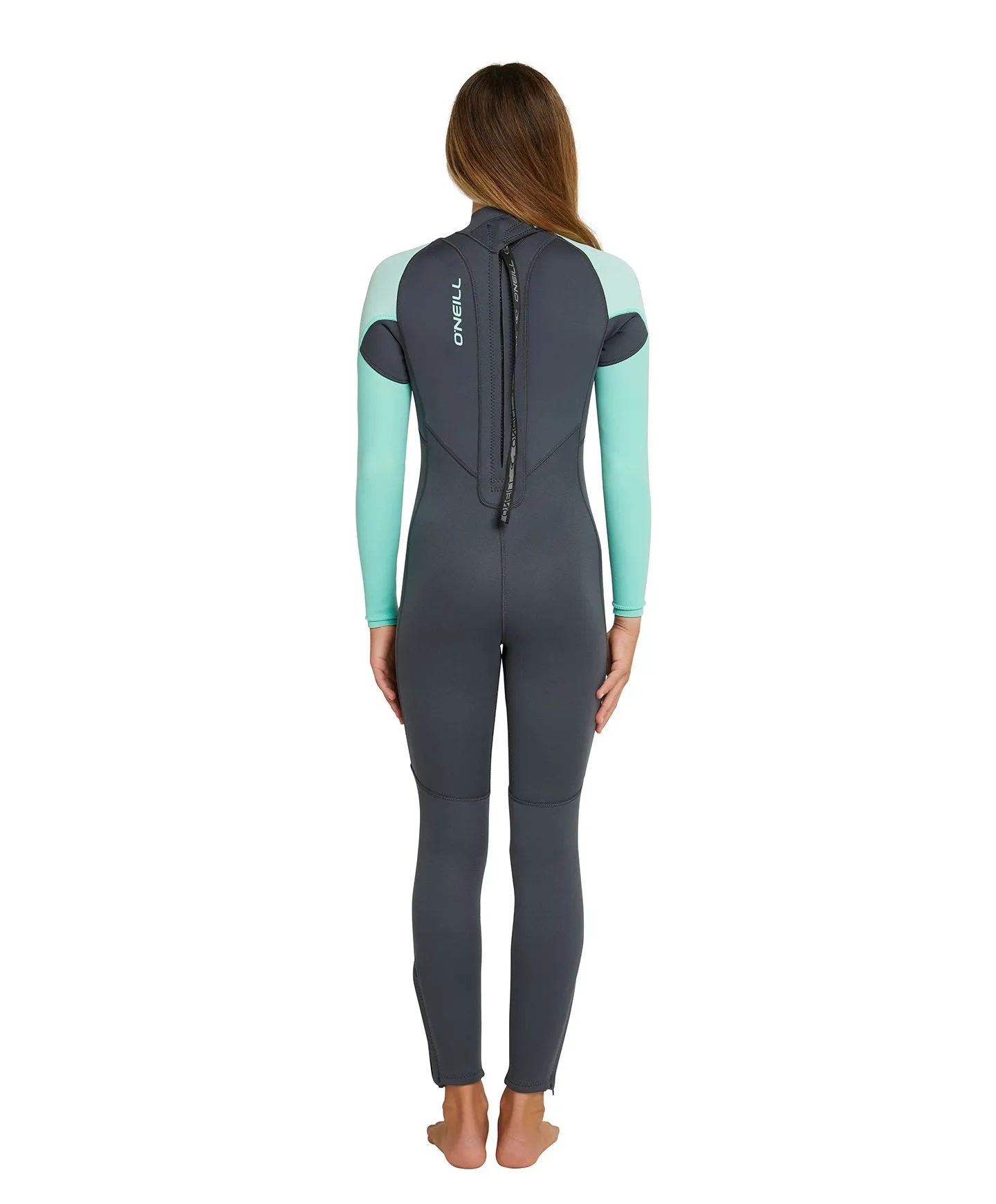 Girl's Reactor 3/2mm Steamer Back Zip Wetsuit - Gunmetal