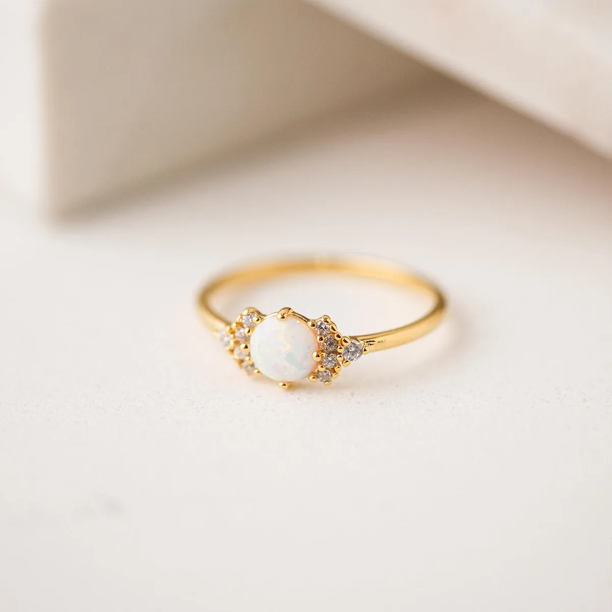 Gold Plated Echo Ring