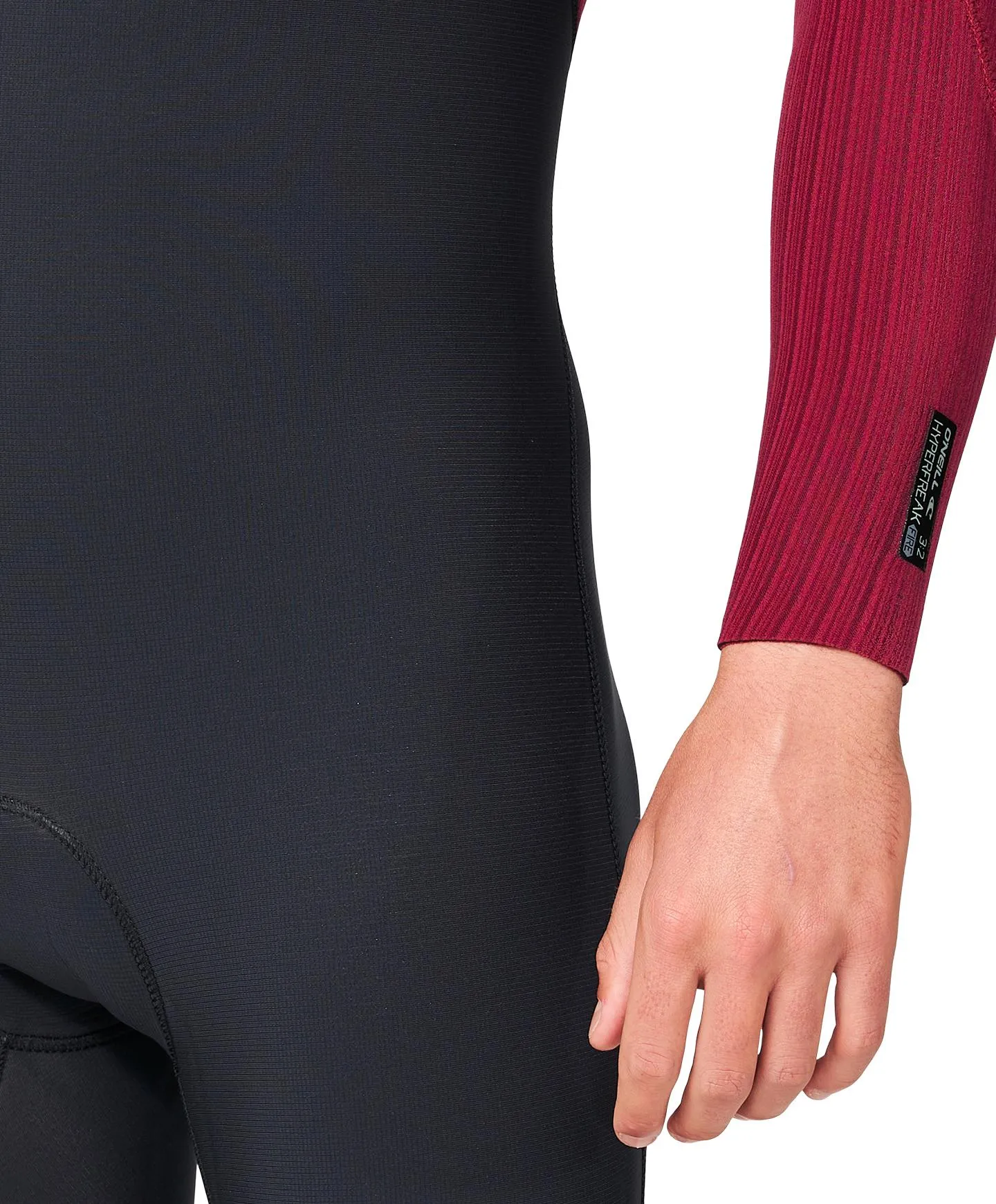 HyperFire 4/3mm Steamer Chest Zip Wetsuit - Dark Red