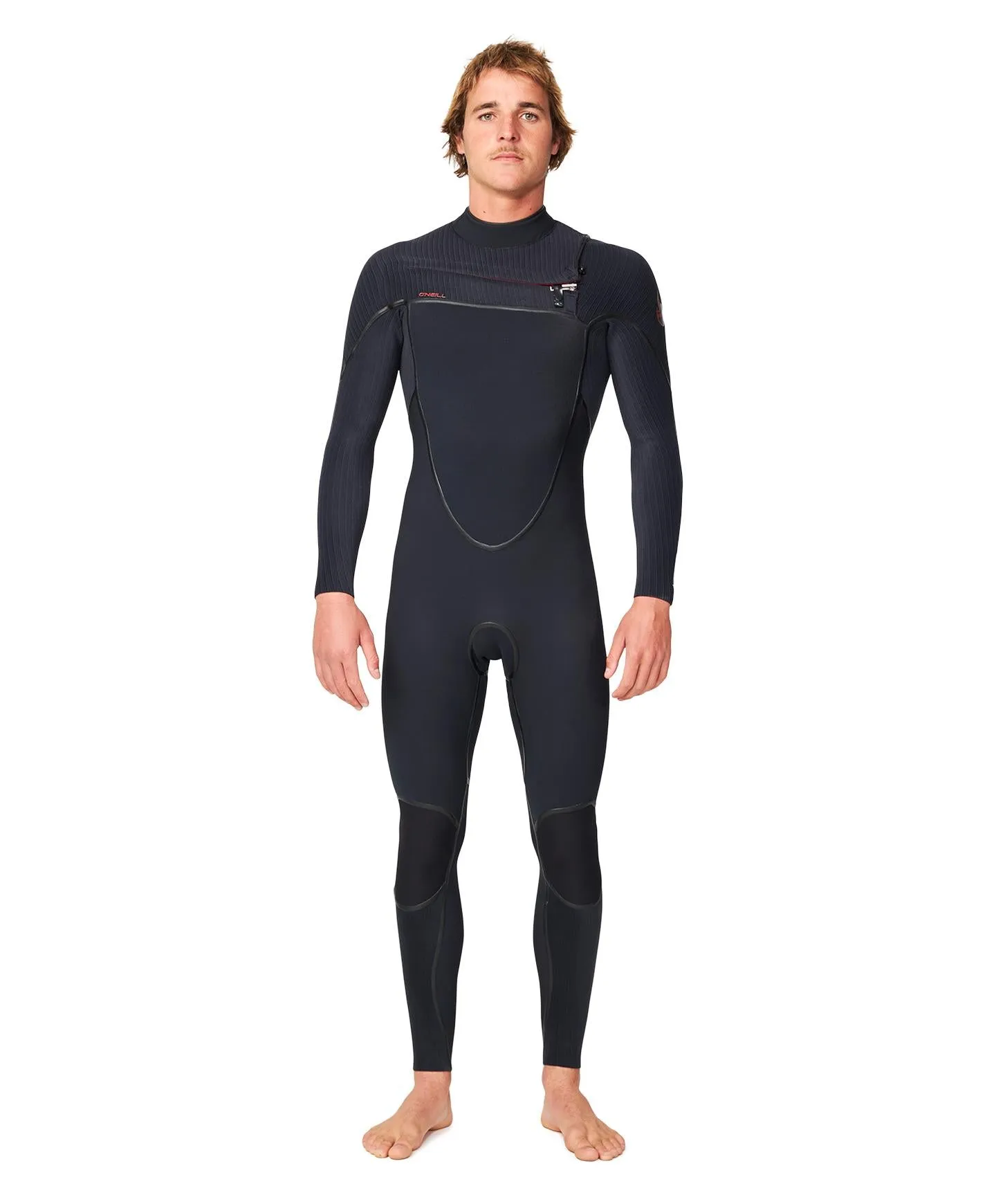 HyperFire X 4/3mm Steamer Chest Zip Wetsuit - Black