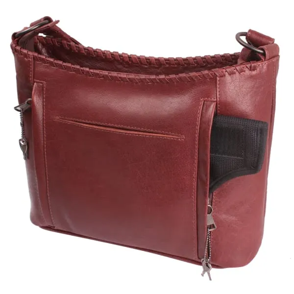 Juliana Leather Concealed Carry Shoulder Purse