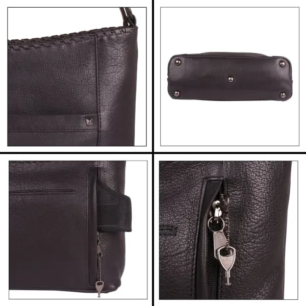 Juliana Leather Concealed Carry Shoulder Purse