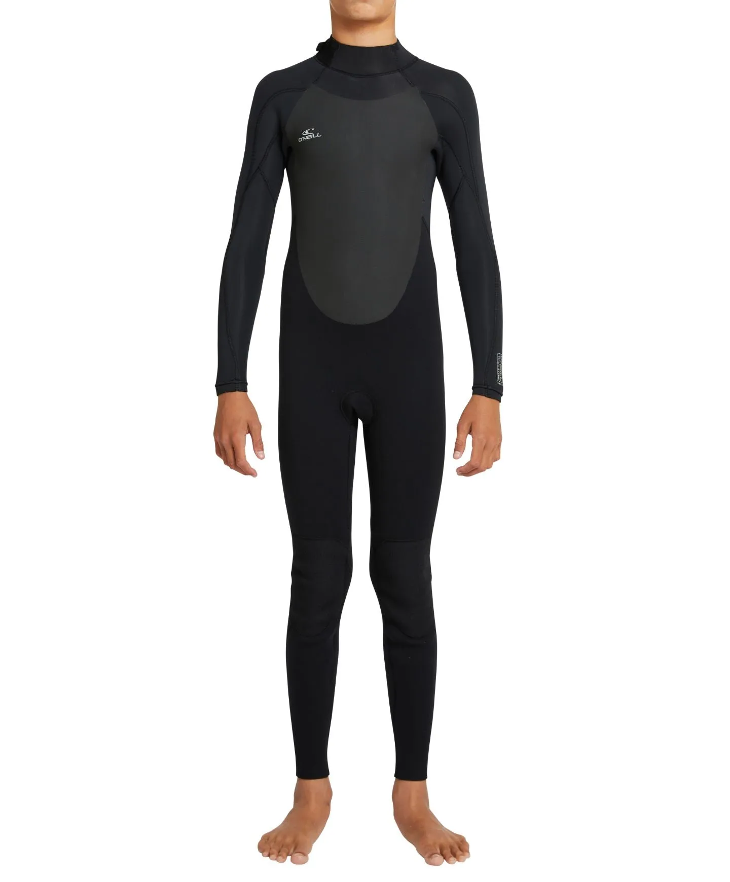 Kid's Focus 4/3mm Steamer Back Zip Sealed Wetsuit - Black