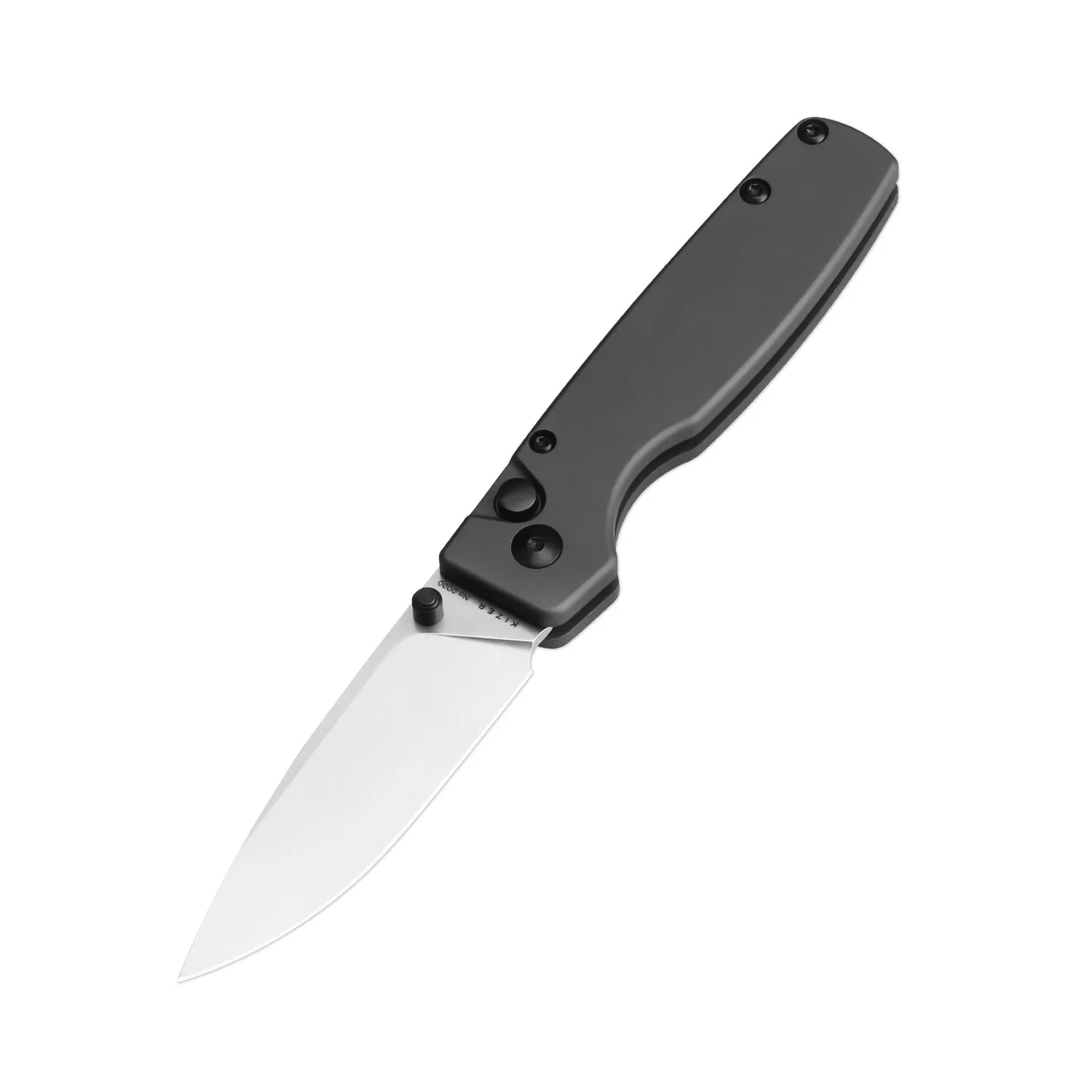 Kizer Original(XL) 154CM Blade Button Lock Aluminium Handle V4605C2 (3.27 Stonewash)