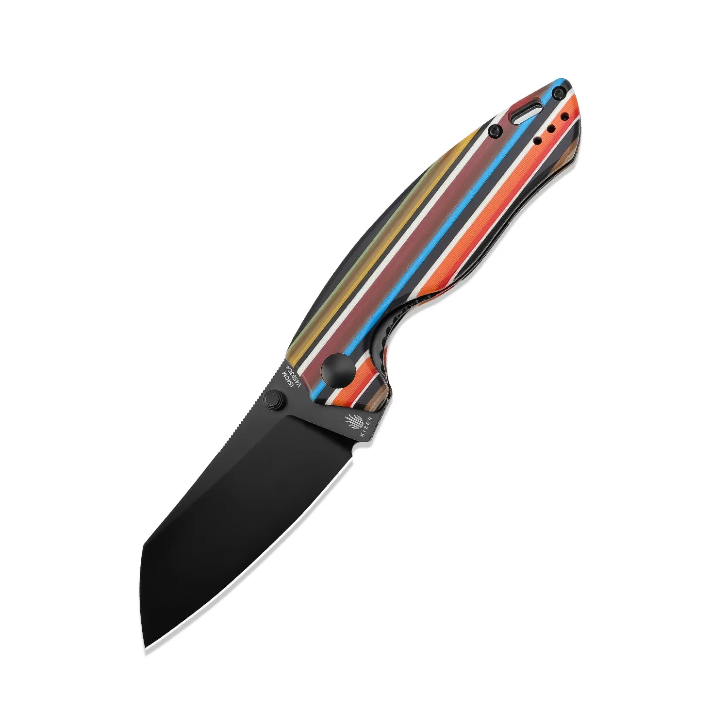 Kizer Serape Series Towser K Colour G10 Handle V4593C4（3.40 Black）