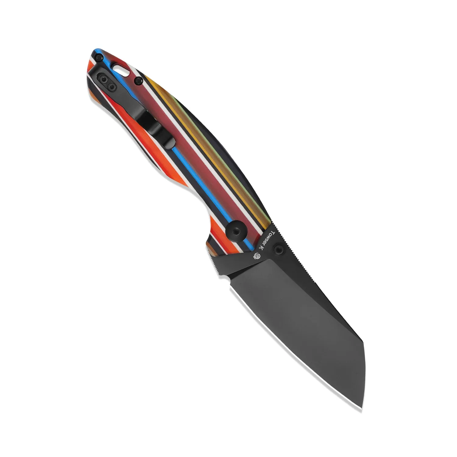 Kizer Serape Series Towser K Colour G10 Handle V4593C4（3.40 Black）