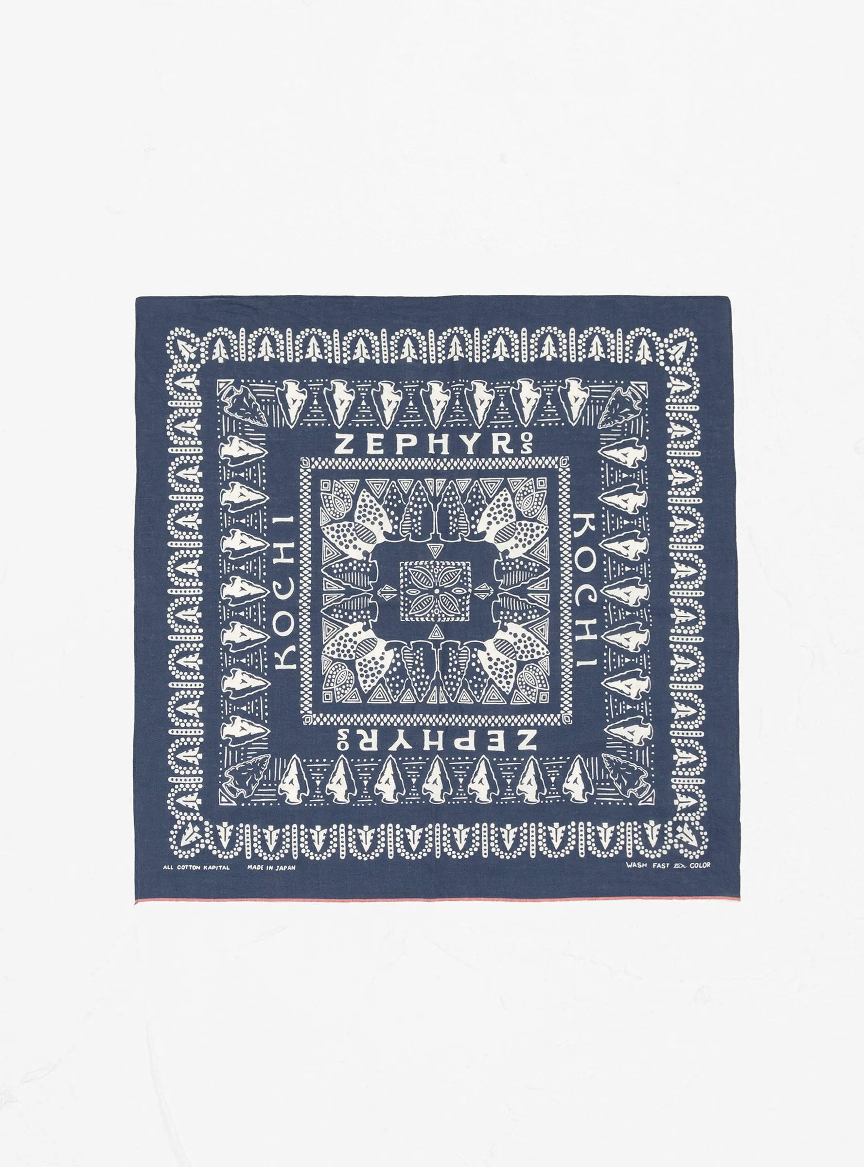 Kochi Fastcolor Selvedge Bandana Navy