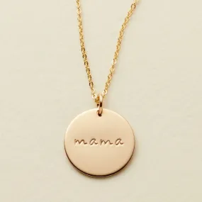 Mama Disc Necklace