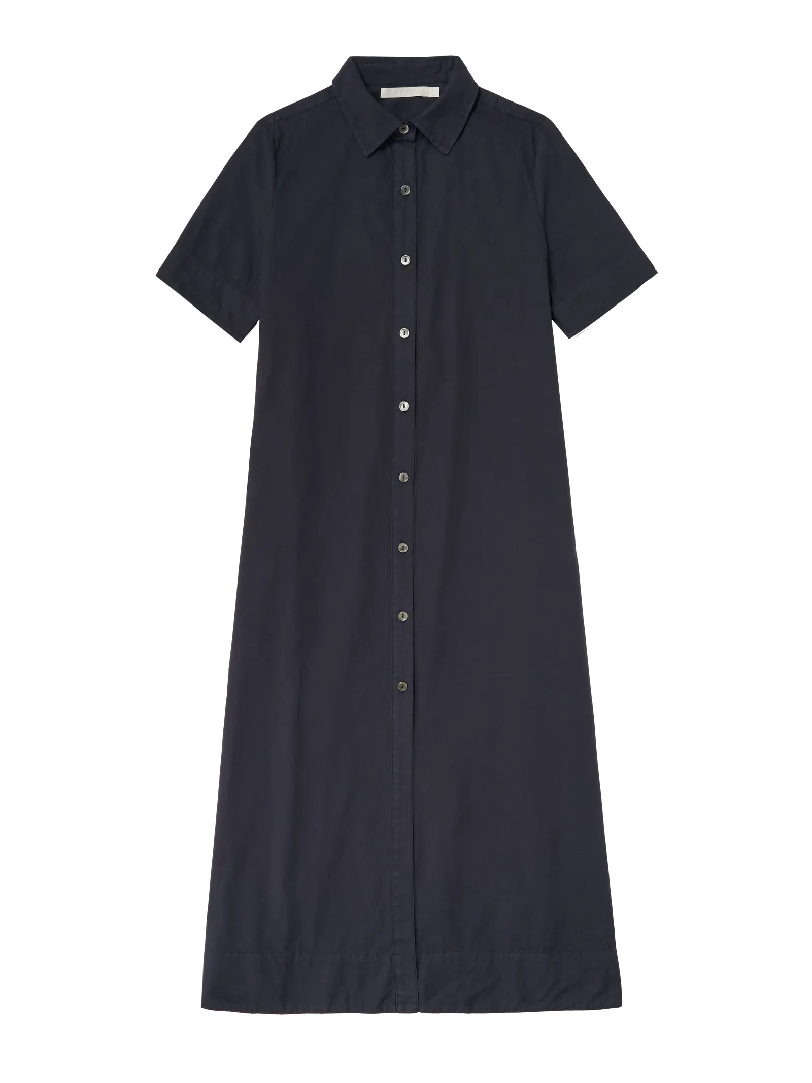 MARION CRISP POPLIN DRESS (NAVY) - WYETH