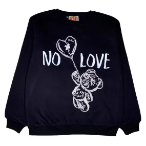 Men's 1S Og No Love Crewneck Sweatshirt In Black