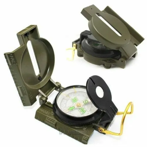 Metal Pocket Army Style Military Compass for Camping Hiking Outdoor