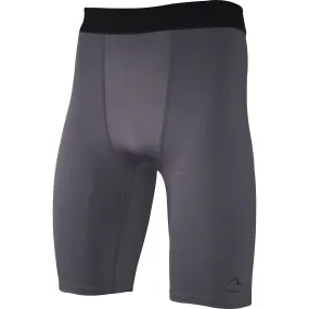 More Mile Warrior Baselayer Mens Short Running Tights - Grey