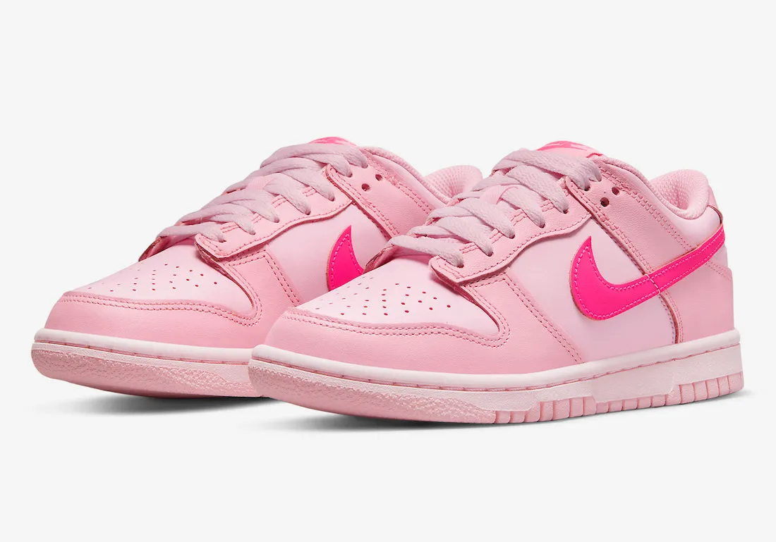 Nike Kid's Dunk Low GS Shoes - Triple Pink