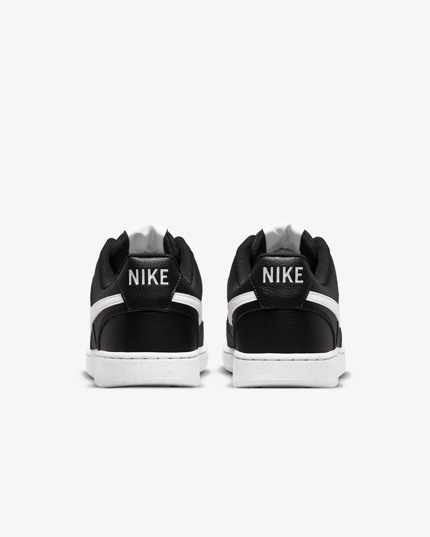 Nike Men's Court Vision Low Next Nature Shoes - Black / White