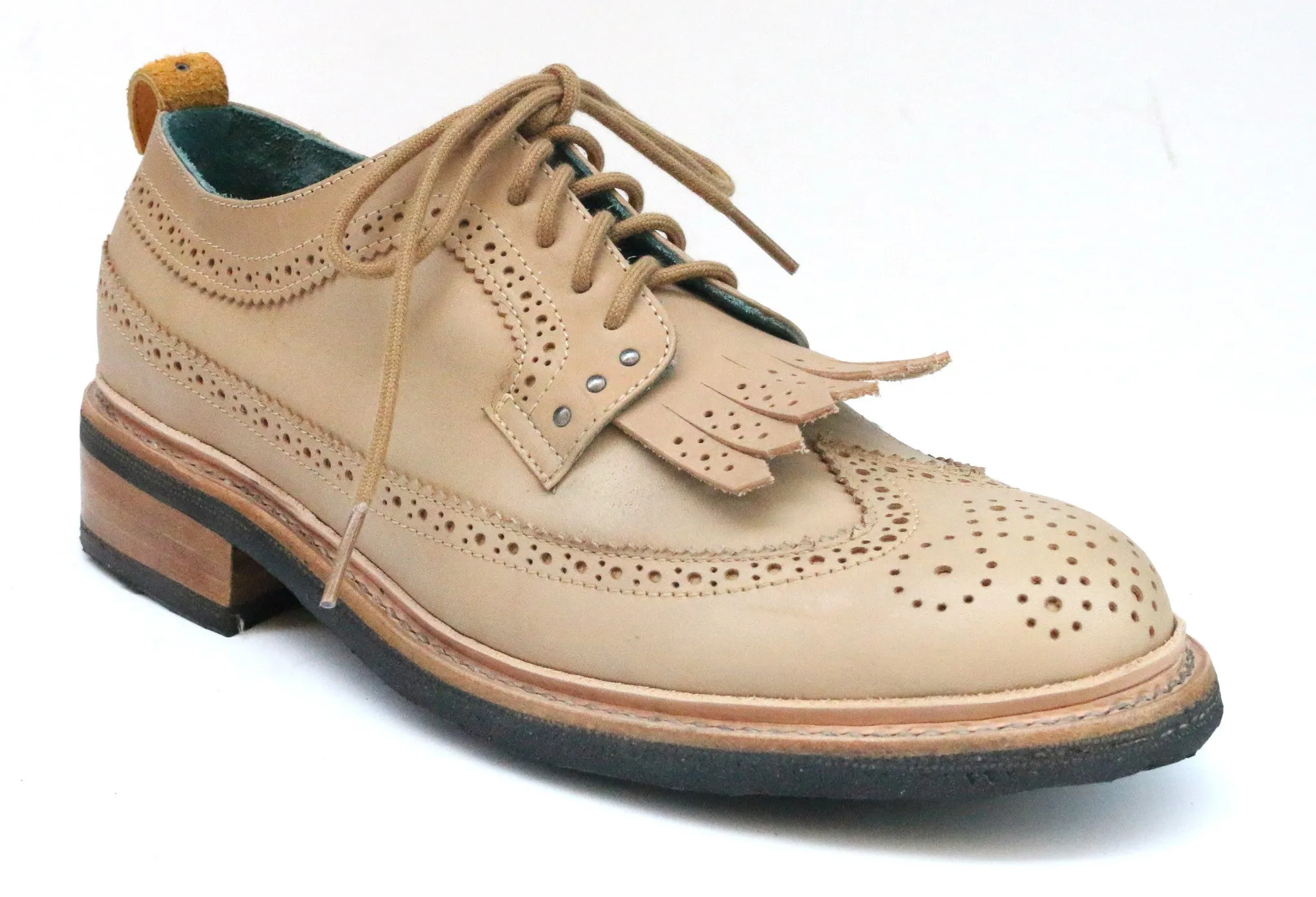 No.1051 RUNWAY brogue shoe Natural