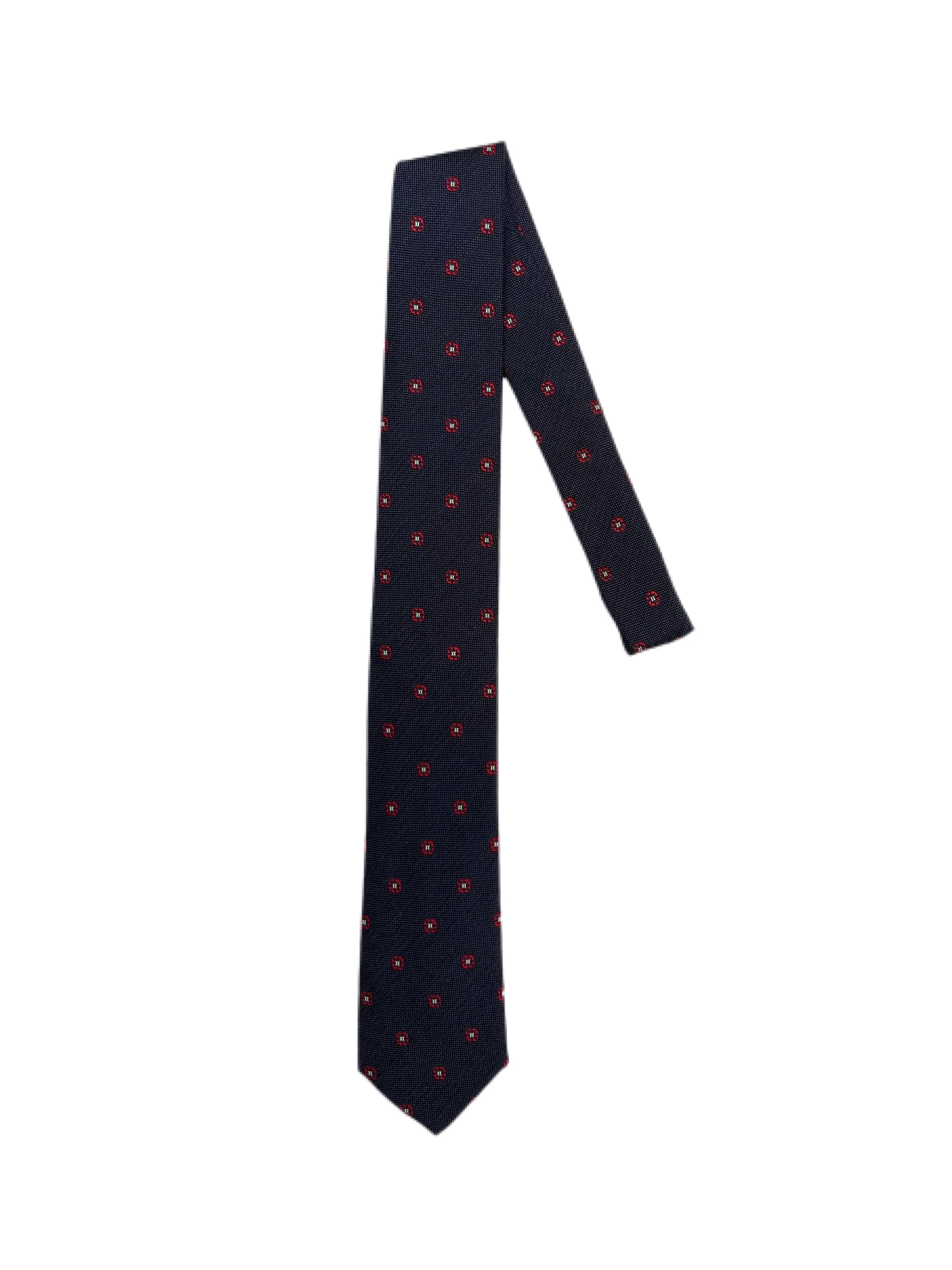 Pattern Silk Blend Tie