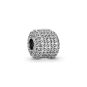 Pavé Barrel Clip Charm 791873CZ