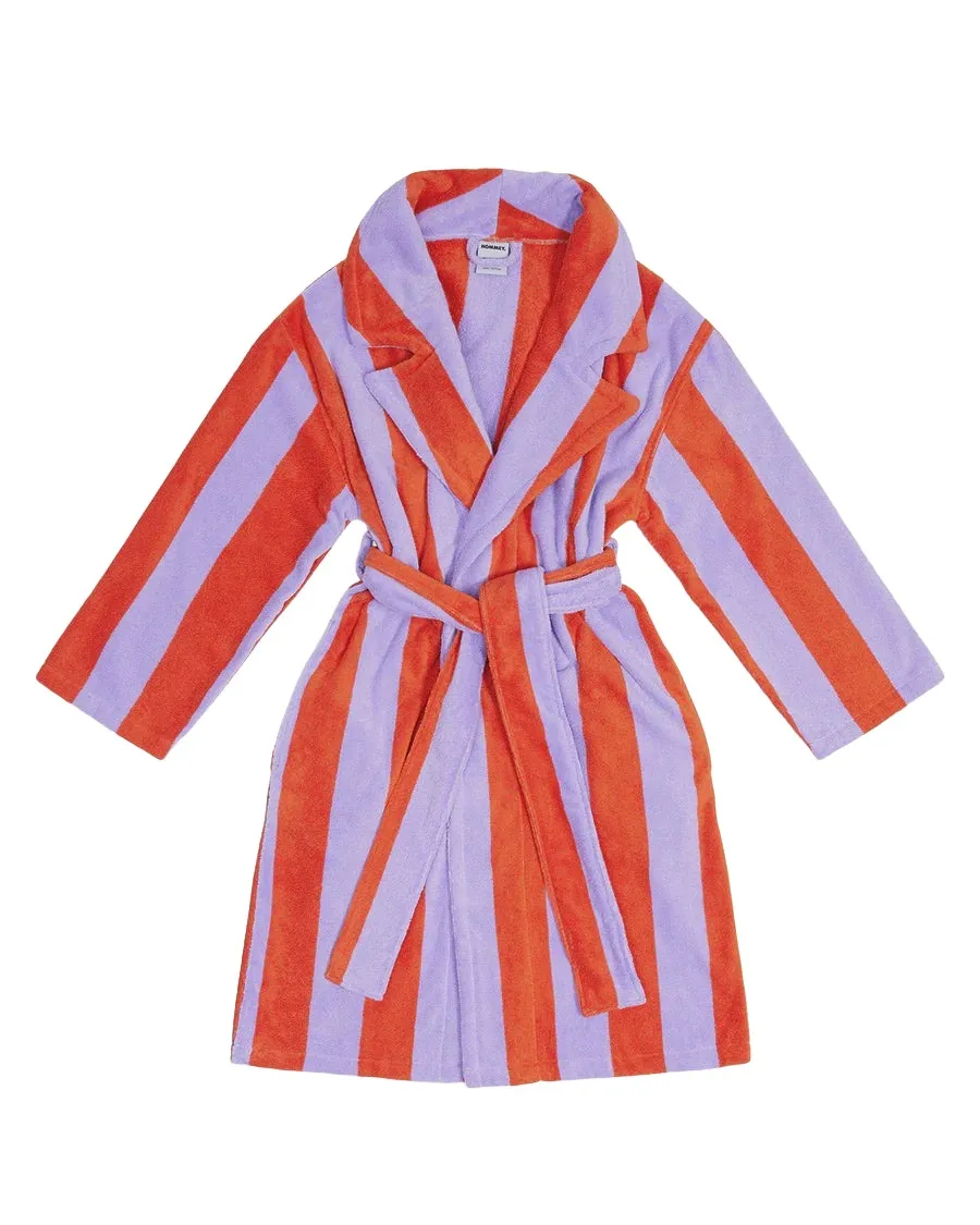 Robe⎮Cotton ⎮Grapefruit Stripes