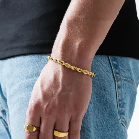 Rope Bracelet 6mm (18K Gold)