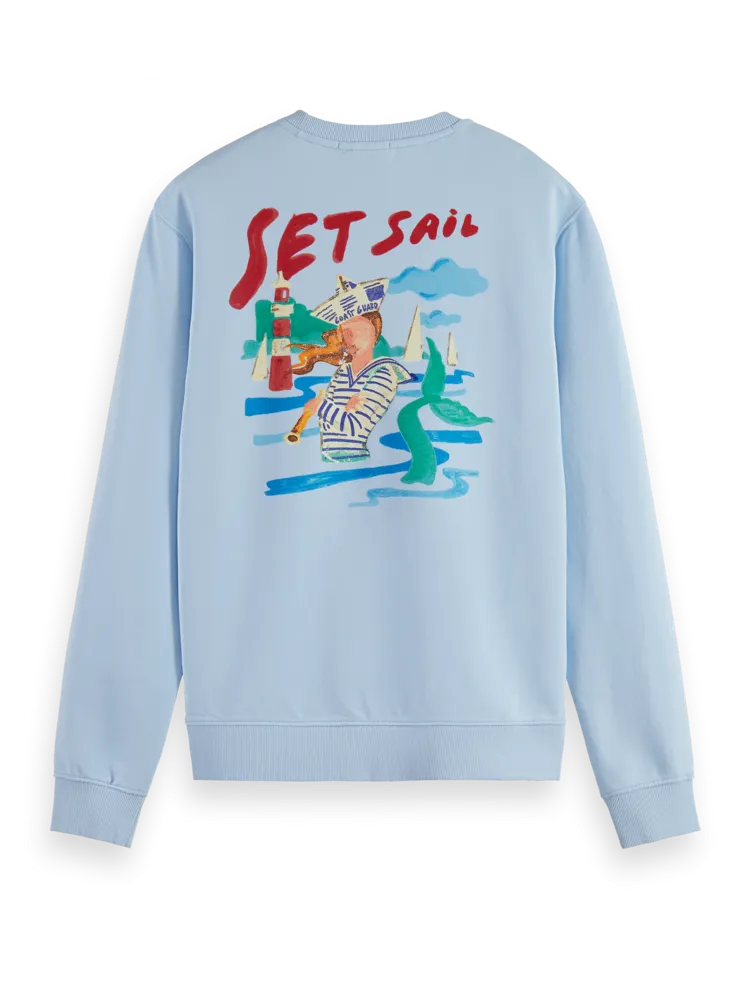 SCOTCH & SODA SAILOR ARTWORK SWEATSHIRT