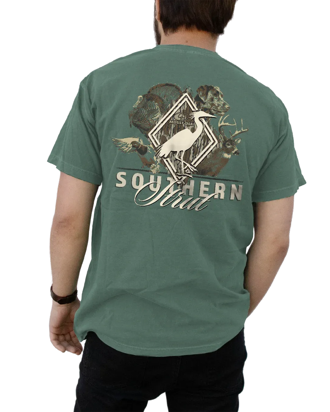 Southern Strut Cypress Green Shirt