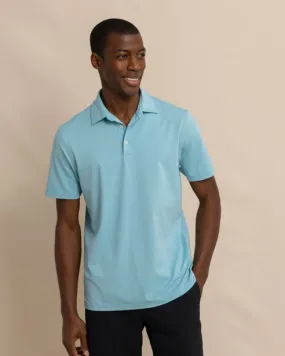 Southern Tide brrr°-eeze Heather Performance Polo Shirt - Marine Blue