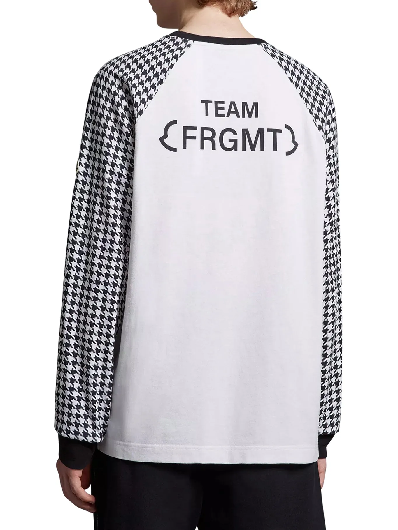 T-shirt with houndstooth motif