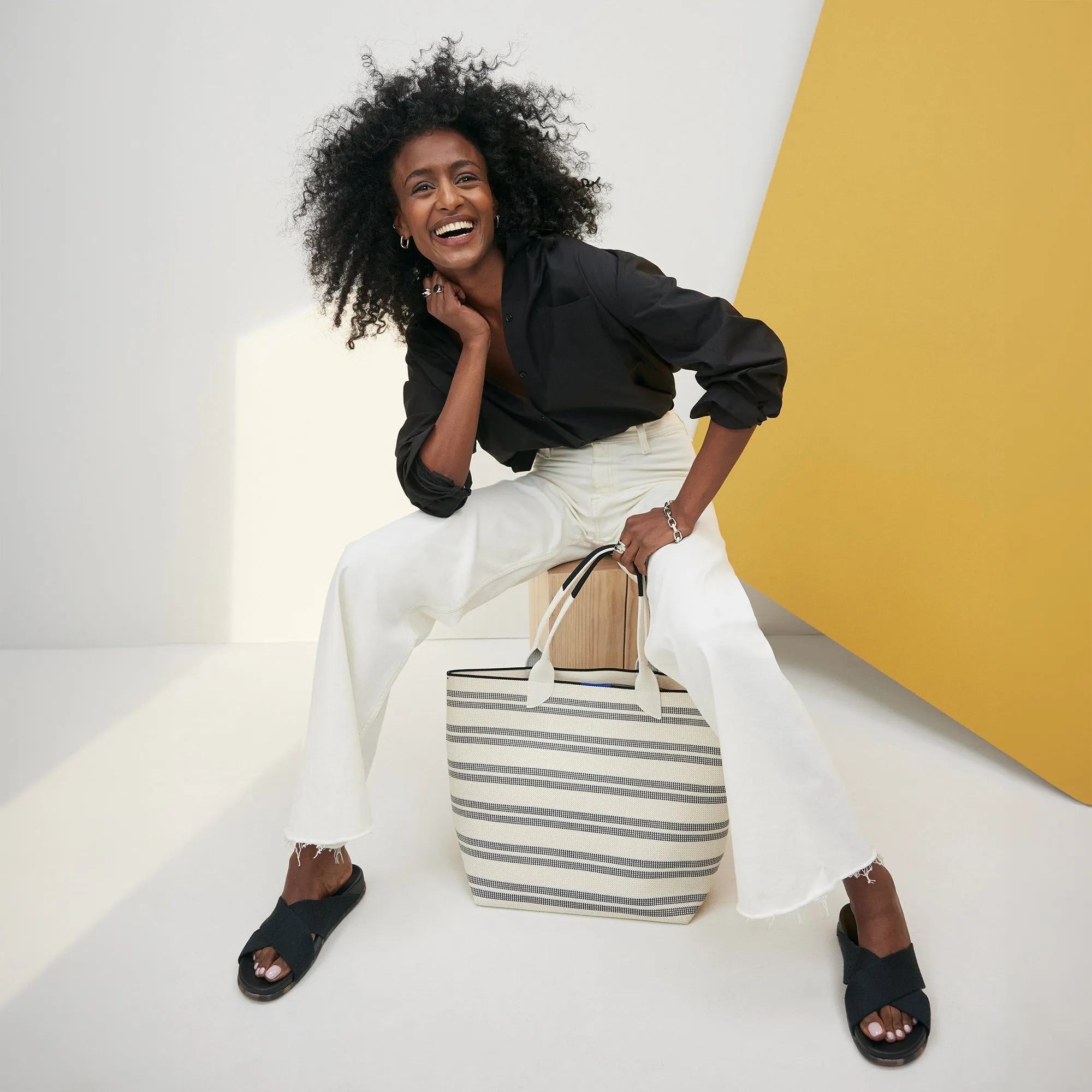 The Lightweight Tote - Polar Stripe