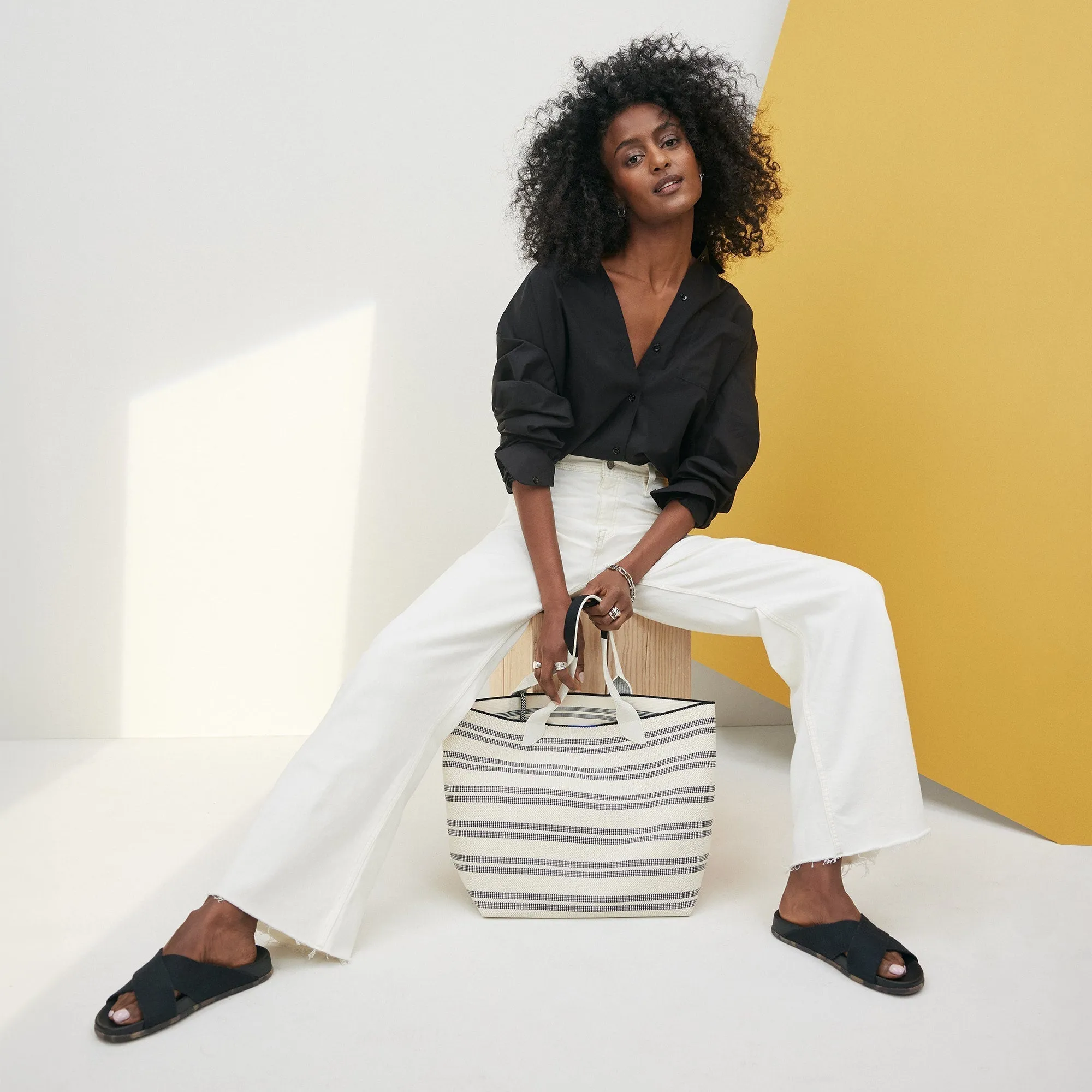 The Lightweight Tote - Polar Stripe