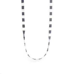 Thin Ribbon Necklace~Grey